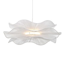 Golden 6300-24 WHT - Wry Lighting Whisper Integrated LED Pendant in Matte White
